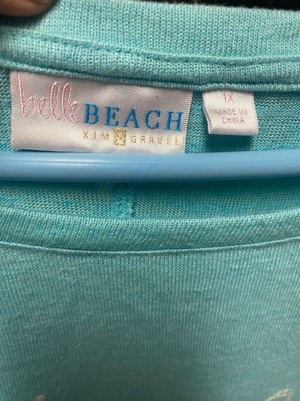 Belle Beach by Kim Gravel  1X Long Sleeve Top - Picture 4 of 4